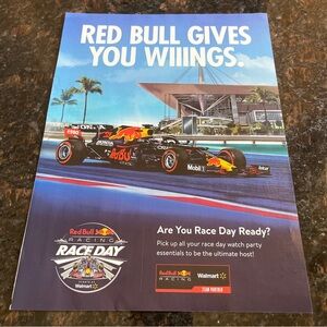 Formula 1 racing red bull print ad